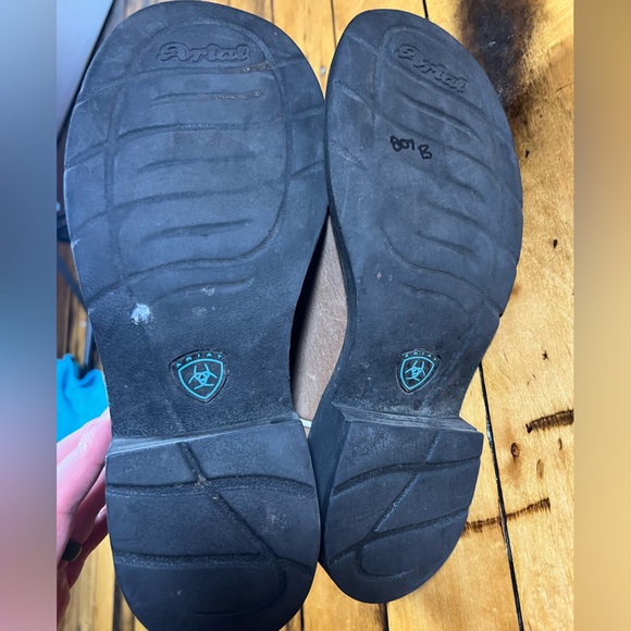 Ariat Fatbaby Womens 8.5B Brown Suede Leather Cowboy Western Boots Ranch Rodeo - Picture 7 of 12